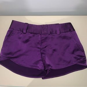 Alice & Olivia purple shorts